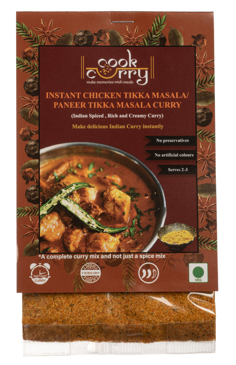 Cook Curry Paneer / Chicken Tikka Masala Instant Curry Mix (serves 3 persons)