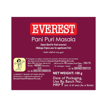 Everest Pani Puri Masala 100g