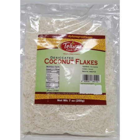 Telugu Foods Desiccated Coconut Flakes 200g