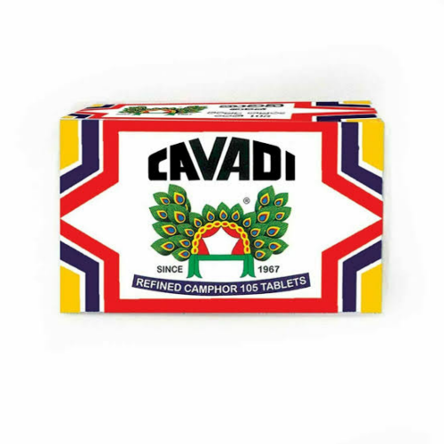 Cavadi Refined Camphor / Karpooram  (105 tablets)