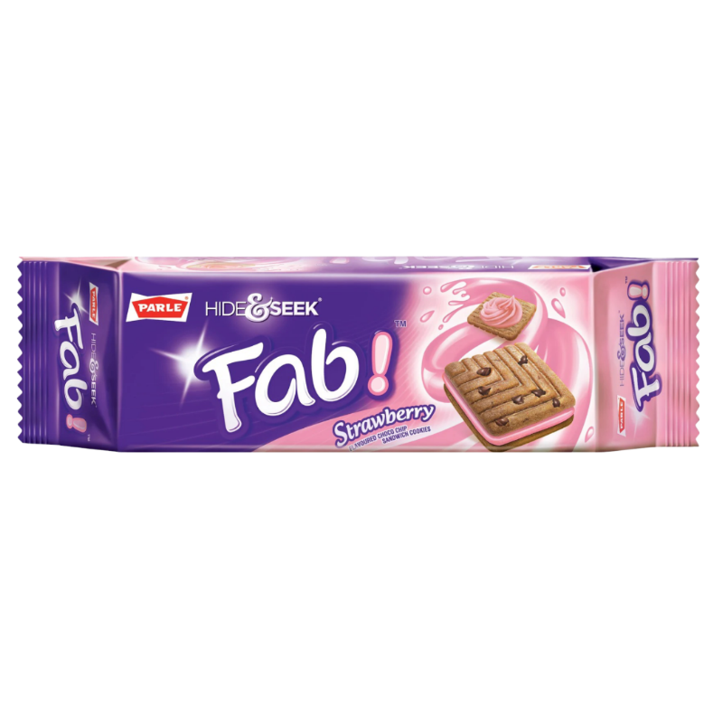 Parle Hide&Seek Fab strawberry 112g