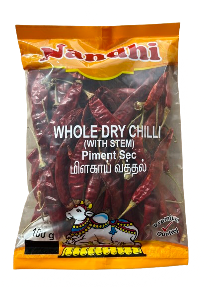 Nandhi Whole Dry Red Chilli with stem 100g