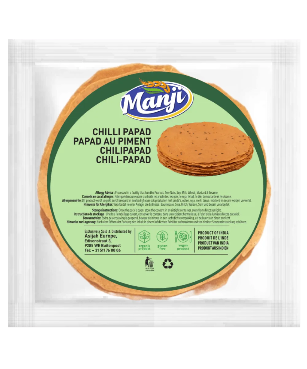 Manji Chilli Papad Appalam 200g