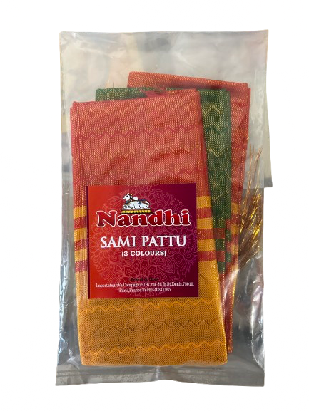 Nandhi Sami Pattu/ Silk (3 Colours)