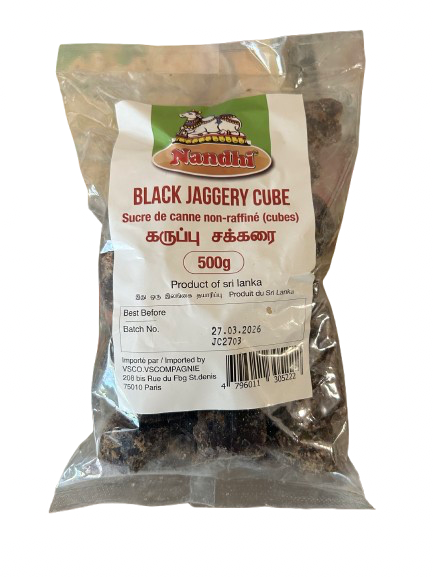 Nandhi Black Jaggery Cube 500g