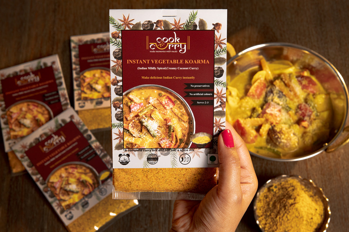 Cook Curry Vegetable Korma Instant Curry Mix (serves 3 person)