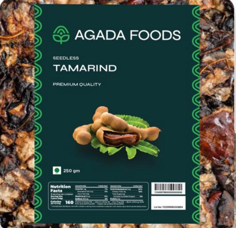 Agada Foods Seedless Tamarind 250g (Native Karnataka Special)