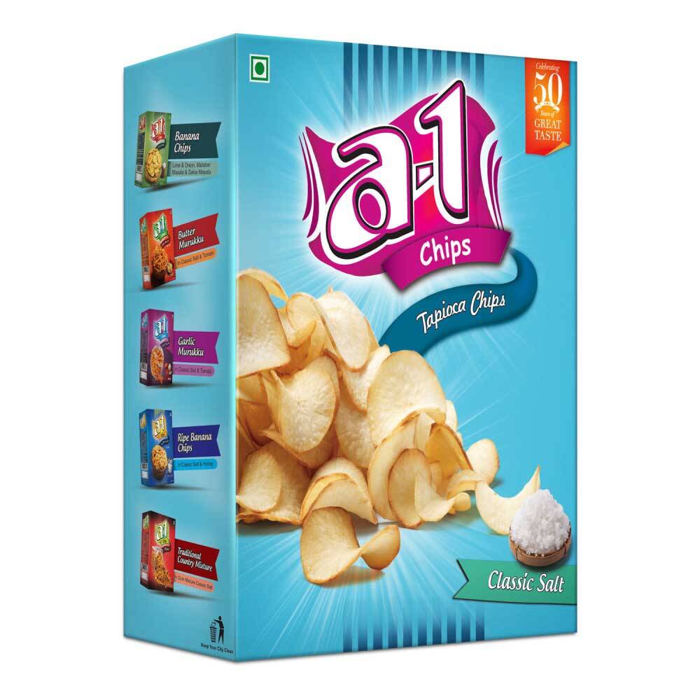 A1 Tapioca Chips Classic Salt 160g