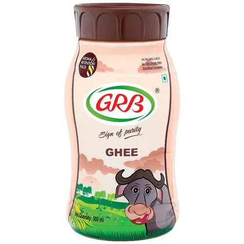 GRB Pure Buffalo Ghee - Rich In Nutrients, 830 ml / Pooja special