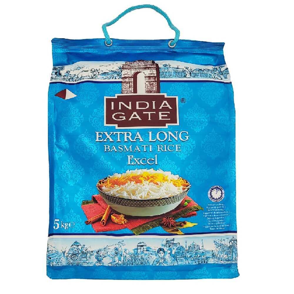 India Gate Extra Long Basmati Rice Excel 5 kg