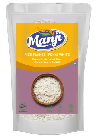 Manjii Rice Flakes Poha White medium 500g