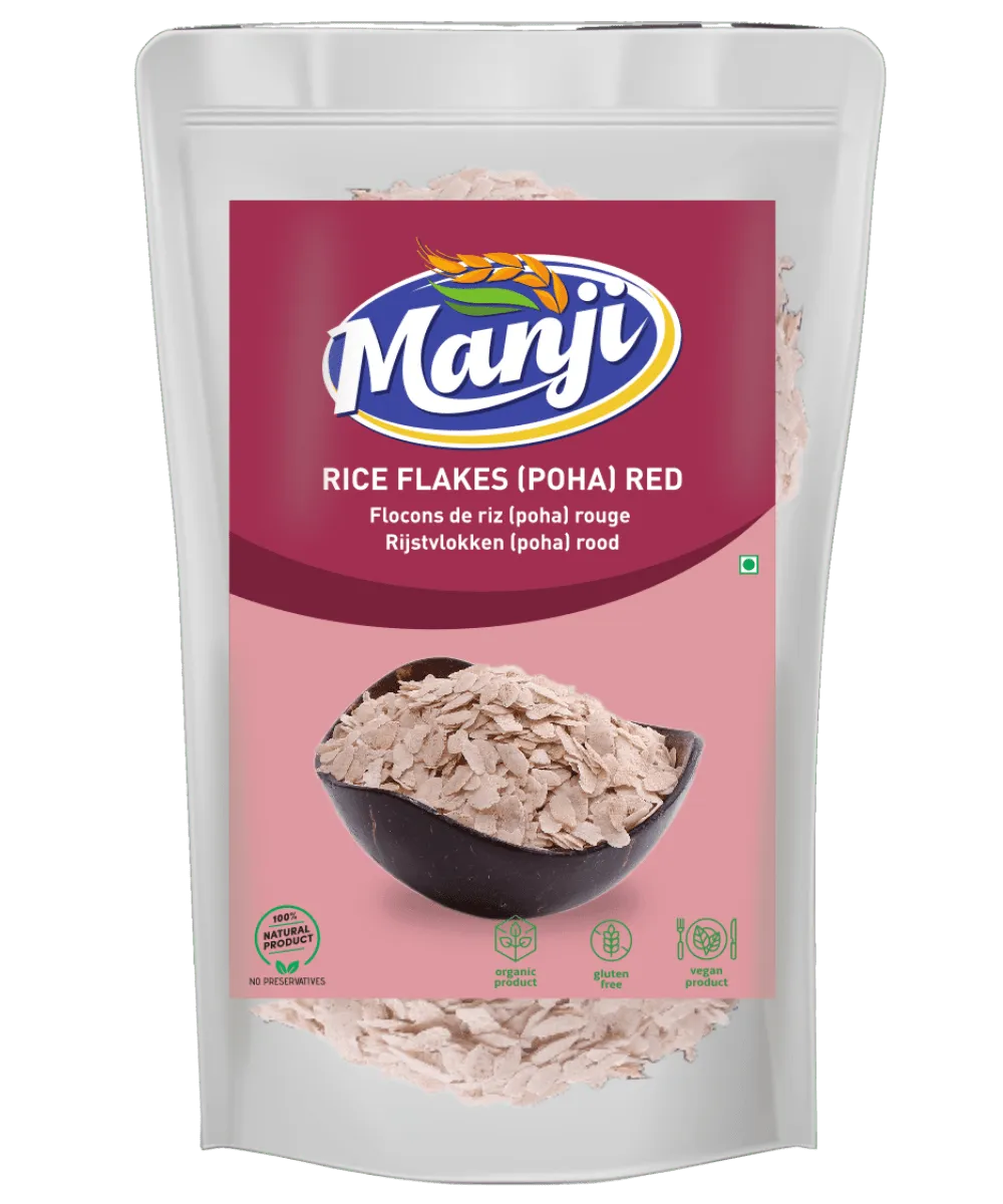 Manji Rice Flakes Poha Red 500g