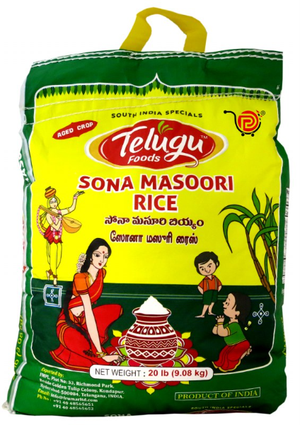 Telugu Foods Sona Masoori Rice 10kg